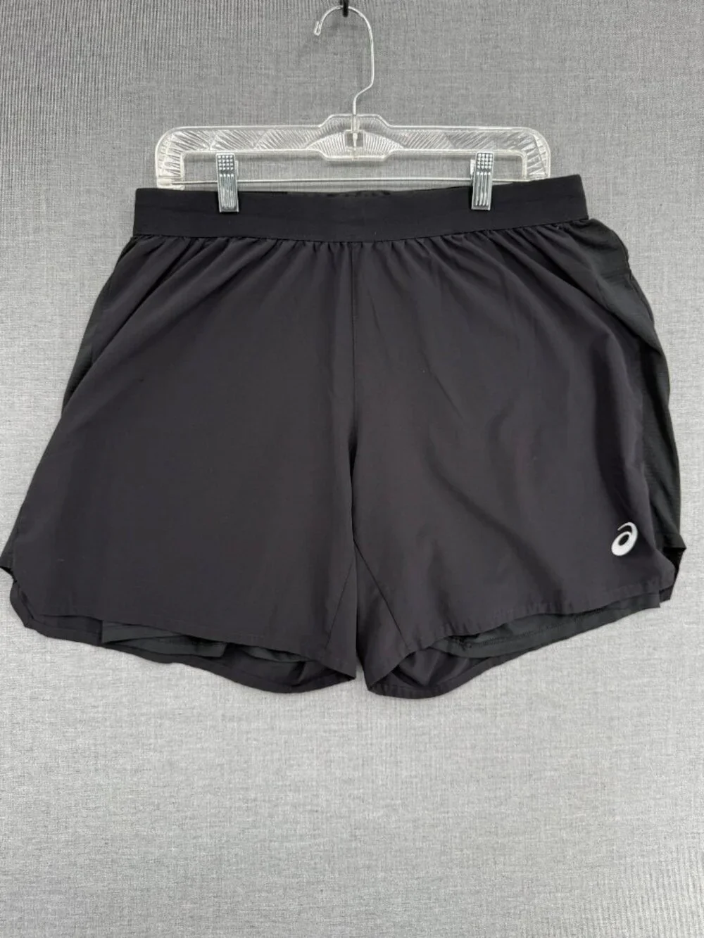 Asics Road 2-in-1 Running Shorts Black Fit Mens XL 8